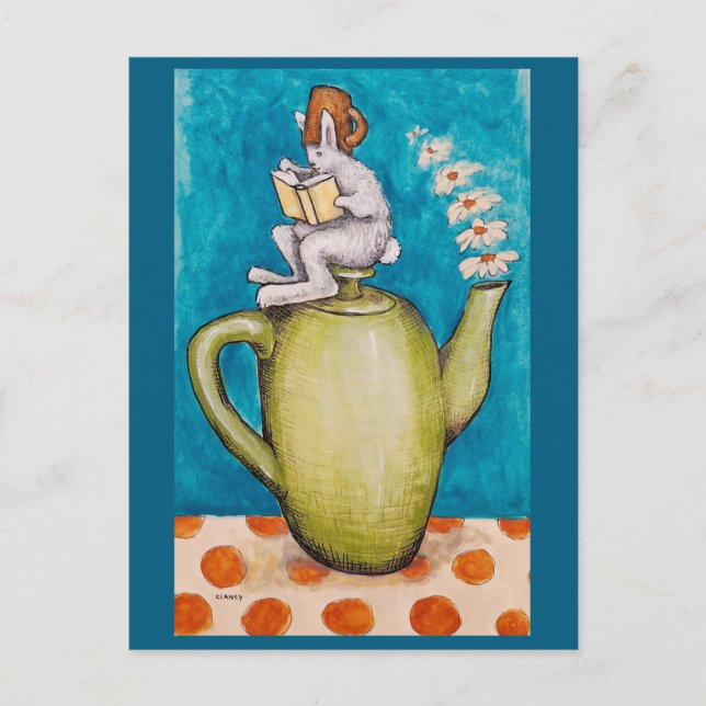 Rabbit Tea postcard (Front)