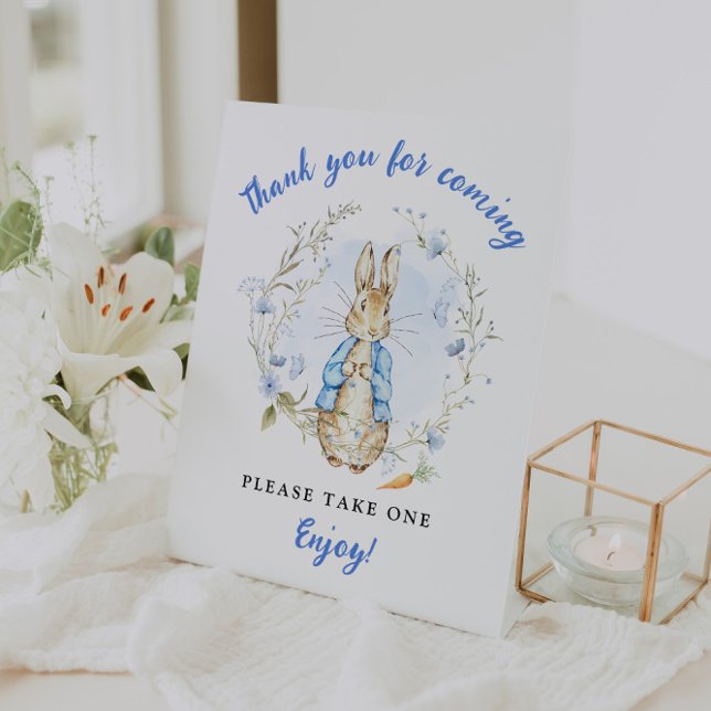 Rabbit-themed Favour Gift Pedestal Sign (Creator Uploaded)