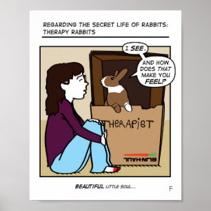 RABBIT THERAPY POSTER