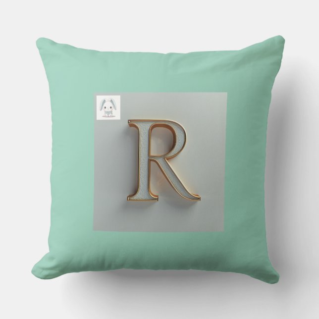 Rabbit Throw Pillow (Front)