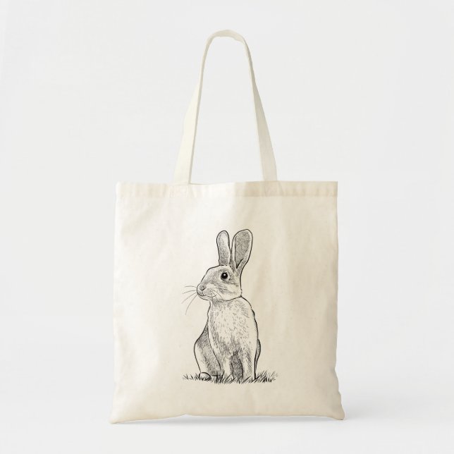 Rabbit Tote Bag (Front)
