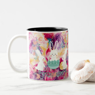 rabbit Two-Tone coffee mug