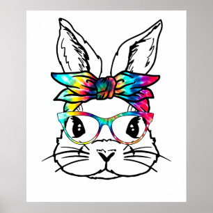 rabbit tye die, retro, vintage poster