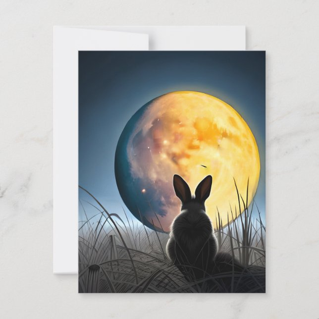 Rabbit Under the Moon Invitation (Front)