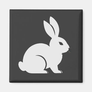 Rabbit Vector Art Animal Modern Urban City Graphic Magnet