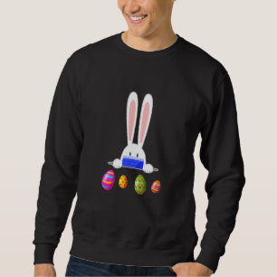 Rabbit Wearing A Protective Mask Bunny Rabbit East Sweatshirt