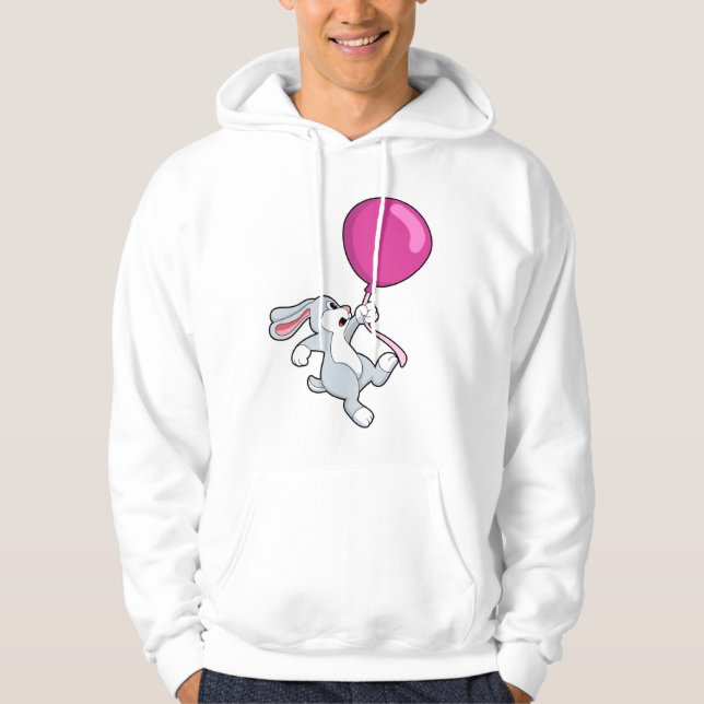 Rabbit with Balloon Hoodie (Front)