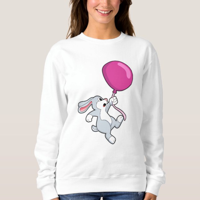 Rabbit with Balloon Sweatshirt (Front)