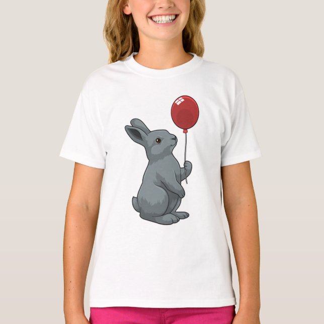 Rabbit with Balloon T-Shirt (Front)