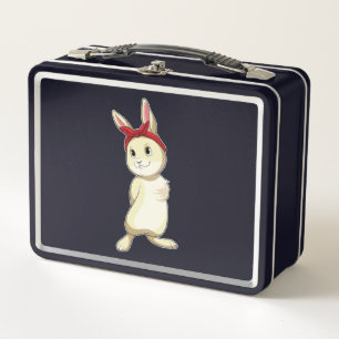 Rabbit with Bandana Metal Lunch Box