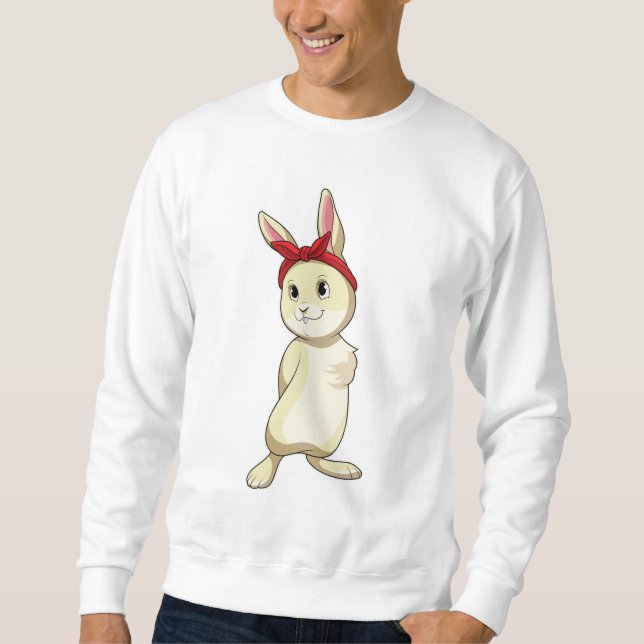 Rabbit with Bandana Sweatshirt (Front)