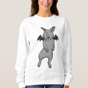 Rabbit with Bat wing Sweatshirt