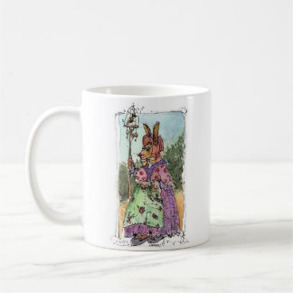 Rabbit with Bird Cage Coffee Mug