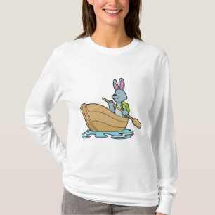 Rabbit with Boat & Paddle T-Shirt