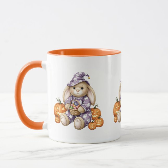 Rabbit with Candy, Halloween, Author Natasha Us   Mug (Left)