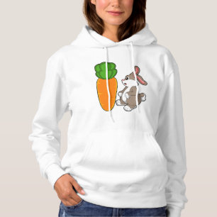 Rabbit with Carrot (2).PNG Hoodie
