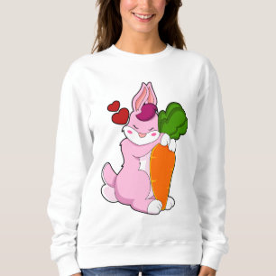 Rabbit with Carrot and Heart Sweatshirt