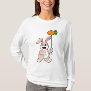 Rabbit with Carrot as Balloon.PNG T-Shirt