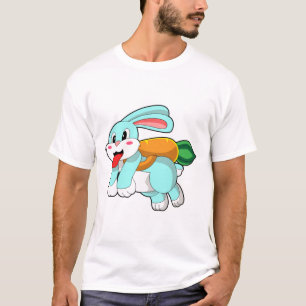 Rabbit with Carrot as Rocket T-Shirt
