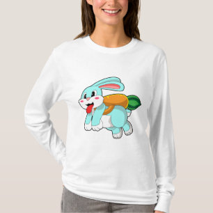 Rabbit with Carrot as Rocket T-Shirt
