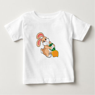 Rabbit with Carrot Baby T-Shirt