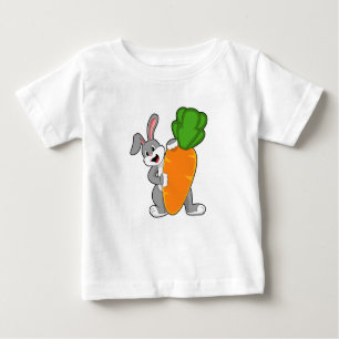 Rabbit with Carrot Baby T-Shirt