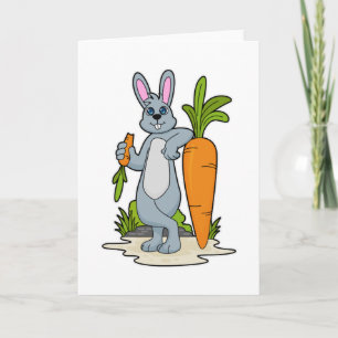 Rabbit with Carrot Card