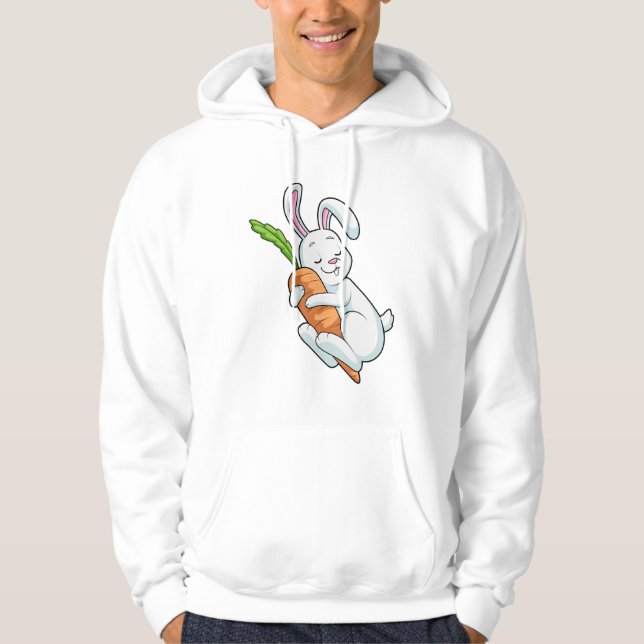 Rabbit with Carrot Hoodie (Front)
