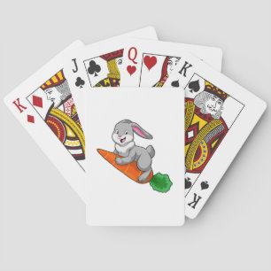 Rabbit with Carrot Playing Cards