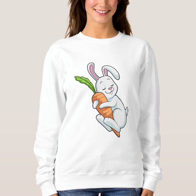 Rabbit with Carrot Sweatshirt (Front)
