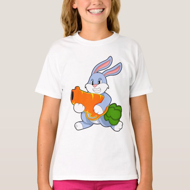 Rabbit with Carrot T-Shirt (Front)