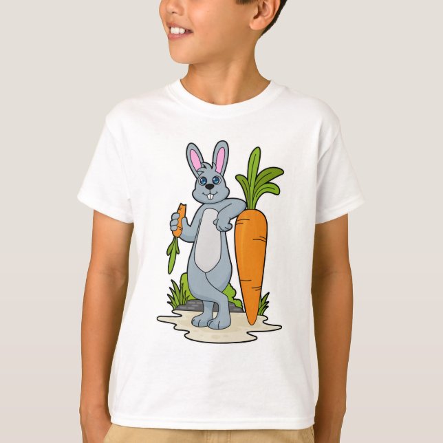 Rabbit with Carrot T-Shirt (Front)