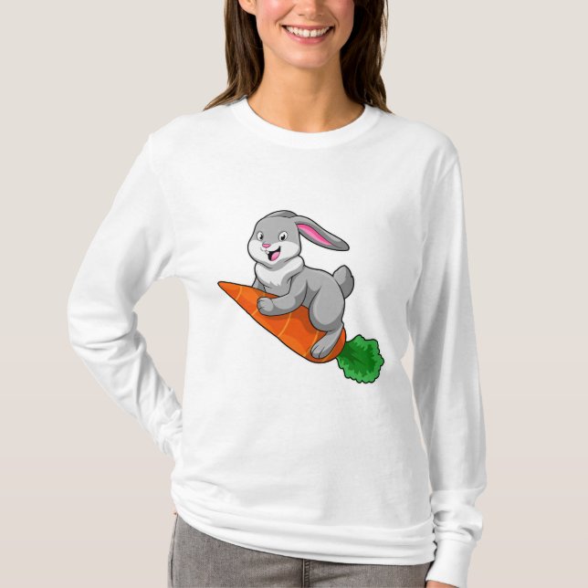 Rabbit with Carrot T-Shirt (Front)
