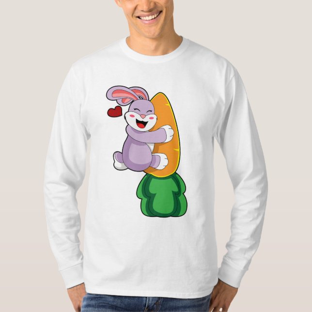 Rabbit with Carrot T-Shirt (Front)