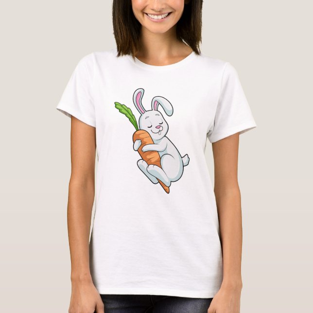 Rabbit with Carrot T-Shirt (Front)