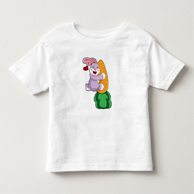 Rabbit with Carrot Toddler T-Shirt (Front)