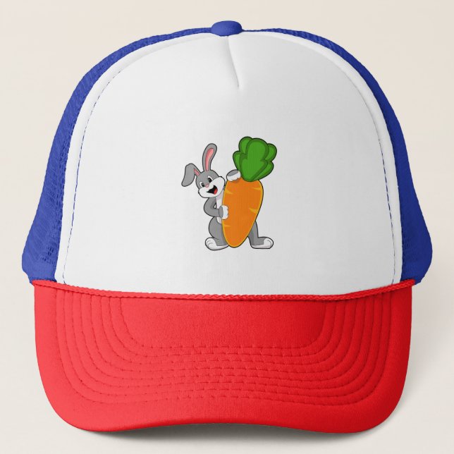 Rabbit with Carrot Trucker Hat (Front)