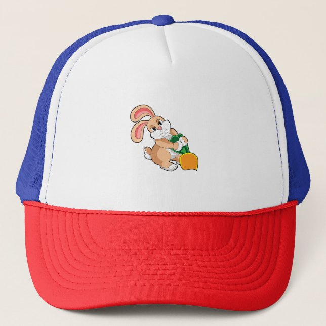 Rabbit with Carrot Trucker Hat (Front)