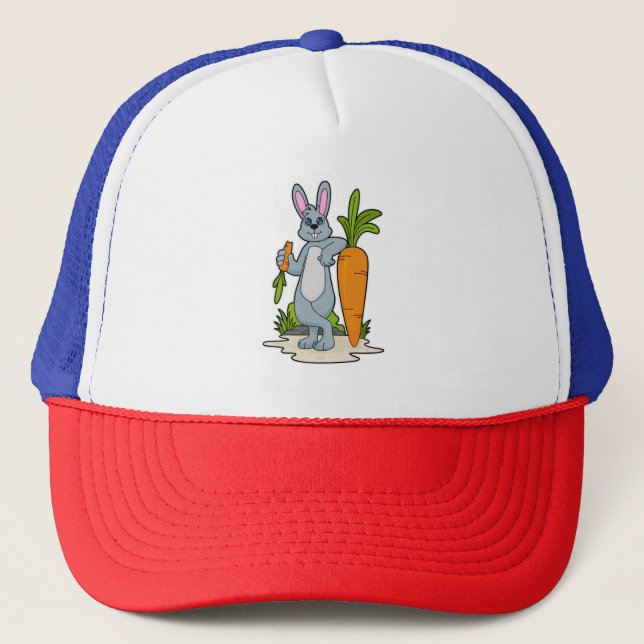 Rabbit with Carrot Trucker Hat (Front)