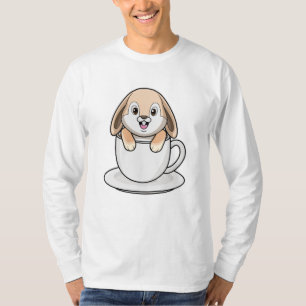 Rabbit with Coffee Cup T-Shirt