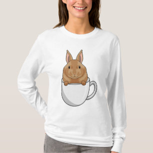 Rabbit with Cup of Coffee T-Shirt
