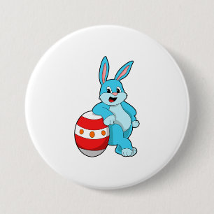 Rabbit with Easter egg 7.5 Cm Round Badge