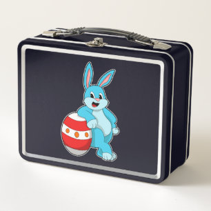 Rabbit with Easter egg Metal Lunch Box