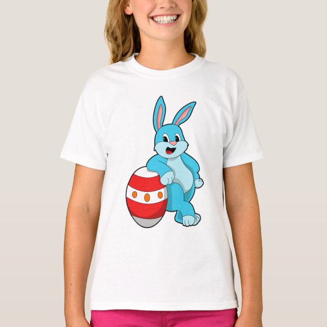 Rabbit with Easter egg T-Shirt (Front)