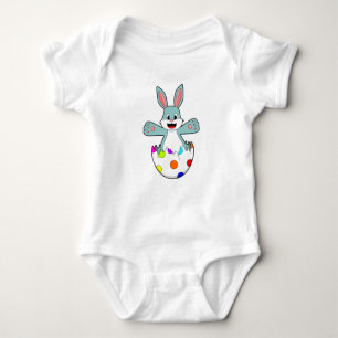 Rabbit with Egg Baby Bodysuit