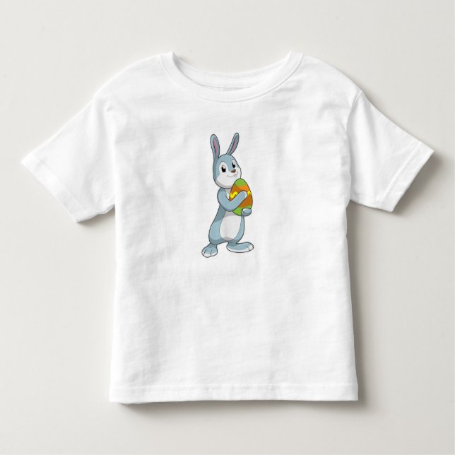 Rabbit with Egg Toddler T-Shirt (Front)