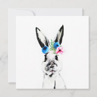 Rabbit with Flowers