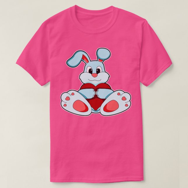 Rabbit with Heart 1 T-Shirt (Design Front)