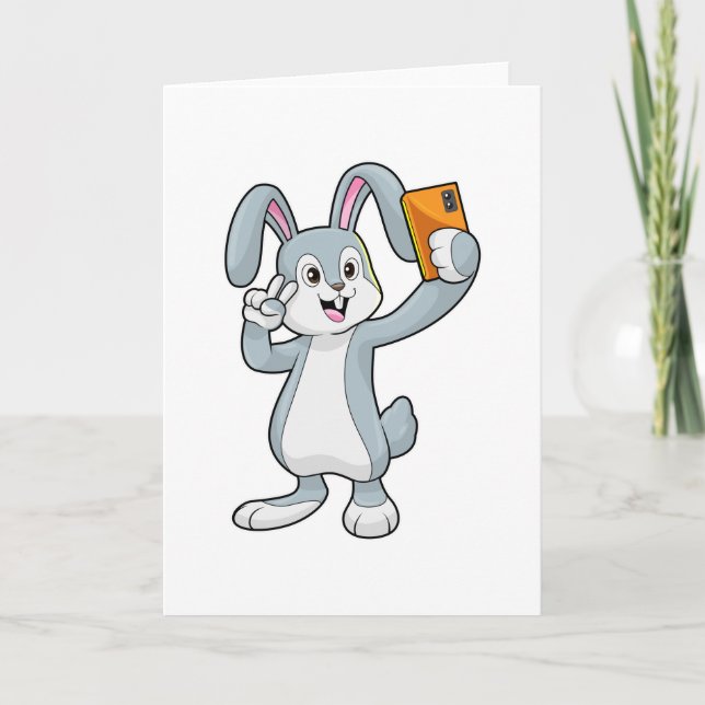Rabbit with Mobile Card (Front)