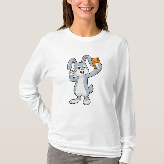 Rabbit with Mobile T-Shirt (Front)